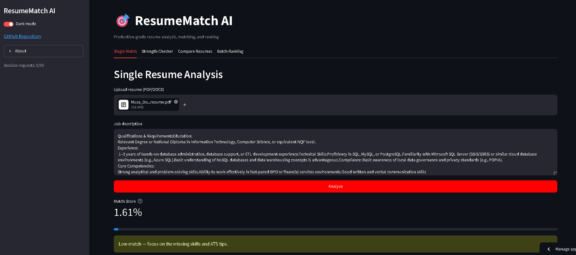 AI Resume Analyzer